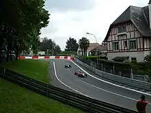Photo de Raffaele Marciello devançant Carlos Sainz Junior lors du Grand Prix de Pau 2012.