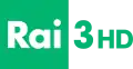 Logo de Rai 3 HD depuis le 12 septembre 2016