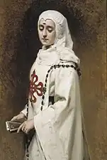María Guerrero dans le rôle de Doña Inés, par Raimundo de Madrazo (vers 1891)
