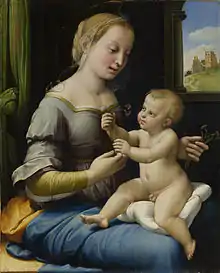 Raphaël - La Vierge aux œillets, 1506-1507National Gallery, Londres.