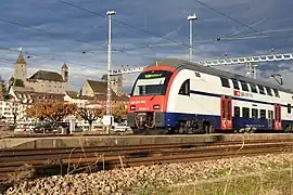 Une composition de la ligne S15 à Rapperswil (Saint-Gall).