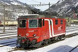 Re 436 113-5 accidentée à Brigue