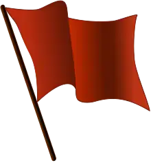 Drapeau rouge du socialisme