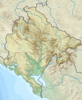 Voir sur la carte topographique du Monténégro