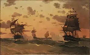 Reddition de la corvette General Dorrego.