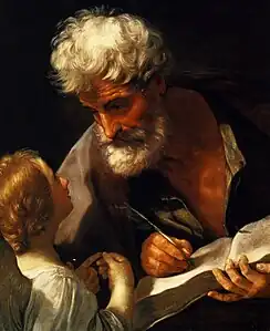 Saint Matthieu et l'Ange (1635-1640), Rome, musée du Vatican.