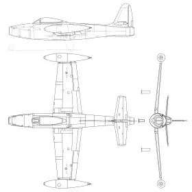 vue en plan de l’avion
