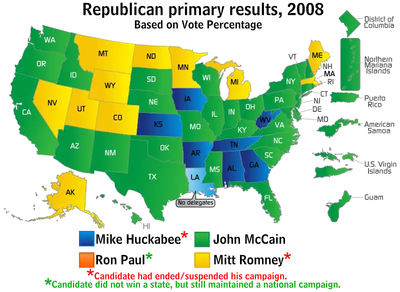 Résultats des élections primaires.