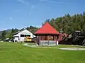 Extérieur du musée ferroviaire de Revelstoke