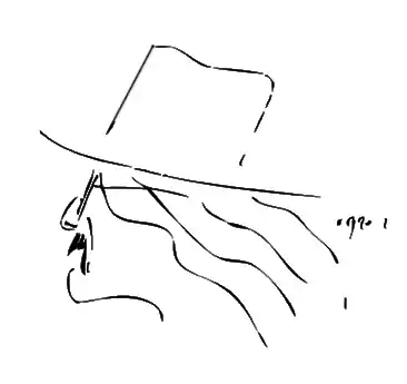 Portait de Richard Brautigan par Olivier Dalmon (2011)