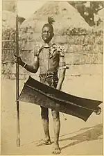 Guerrier Acholi, 1877-1880.