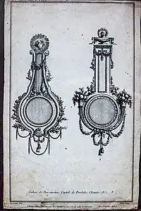 Cahier de Barometres, Cartels de Pendules, Chenets etc.