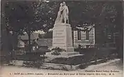 Photo, Rion des Landes, le monument aux morts sur la place des Tilleuls, Phototypie Marcel Delboy Bordeaux, 1922