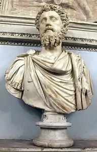 Buste de Marc-Aurèle en uniforme militaire (r. 161-180).