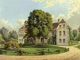 Manoir de Zilmsdorf vers 1860 (collection Duncker)
