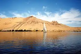 Les rives du Nil à proximité d'Assouan.