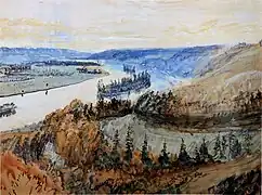 John Ruskin  (1819–1900) : La Seine et ses îles, 1880.