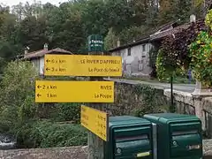 Altitude au niveau du pont du Bas-Rives : 320 m.
