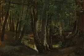 Intérieur d'un bois à Pierrefitte (1822).
