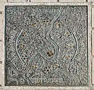 L'horloge de marées de la place Colbert.