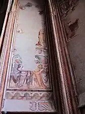 Chapelle de Tous les Saints : saint évêque bénissant.