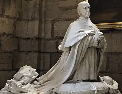 Tombeau du cardinal Joseph Bourret (1896), cathédrale Notre-Dame de Rodez.