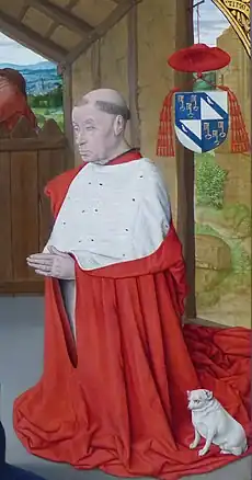 Le cardinal Rolin, donateur de la Nativité du Maître de Moulins (Autun).