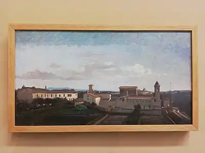 Rome, la Trinité des Monts, Ernest Hébert, Non daté, Musée Ernest Hébert.