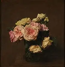 Roses dans un vase de cristal, 1894, musée des Beaux-Arts de Reims.