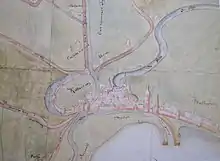 dessin du plan d'une ville