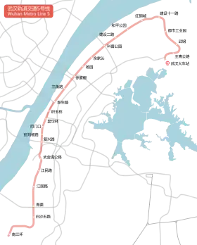 Voir la carte de la ligne.