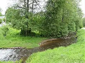 La Roseille en aval  du pont de la route départementale 90.