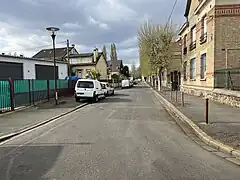 La rue en avril 2022.