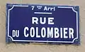 Rue du Colombier.
