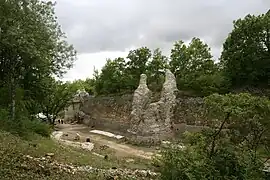 Les ruines du château en 2011.
