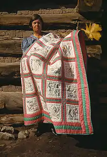 Un quilt à Pie Town, 1940