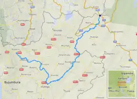 Cours du Ruvubu au Burundi