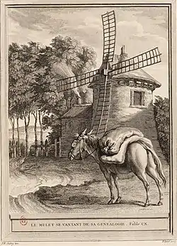 Image illustrative de l’article Le Mulet se vantant de sa généalogie