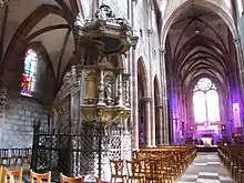 Vue d'ensemble de la chaire de 1619.