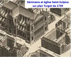 Séminaire sur plan Turgot de 1739.