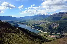 Réservoir de Santa Giustina dans le val di Non.