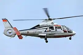 Aérospatiale AS-365N Dauphin 2 (F-ZAGD) à Brétigny-sur-Orge en 2015