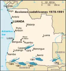 opérations de l'armée sud-africaine en Angola de 1978 à 1981