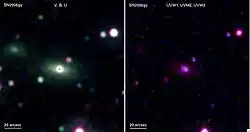 Détection télescopique de SN2006gy