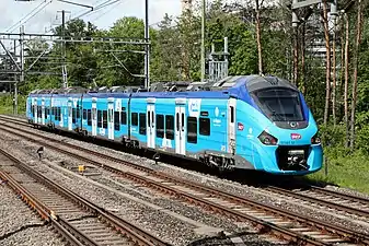 Z 31500 en livrée Auvergne-Rhône-Alpes, ici engagée sur un service Léman Express.