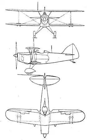 vue en plan de l’avion