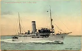 Le brise-glace peu après sa construction (entre 1910 et 1914), sous le nom d' Earl Grey.