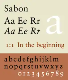 Sabon.
