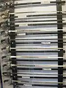 Collection de sabres.