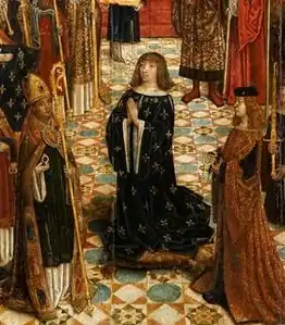 Guillaume Briçonnet couronne Louis XII dans la cathédrale de Reims.